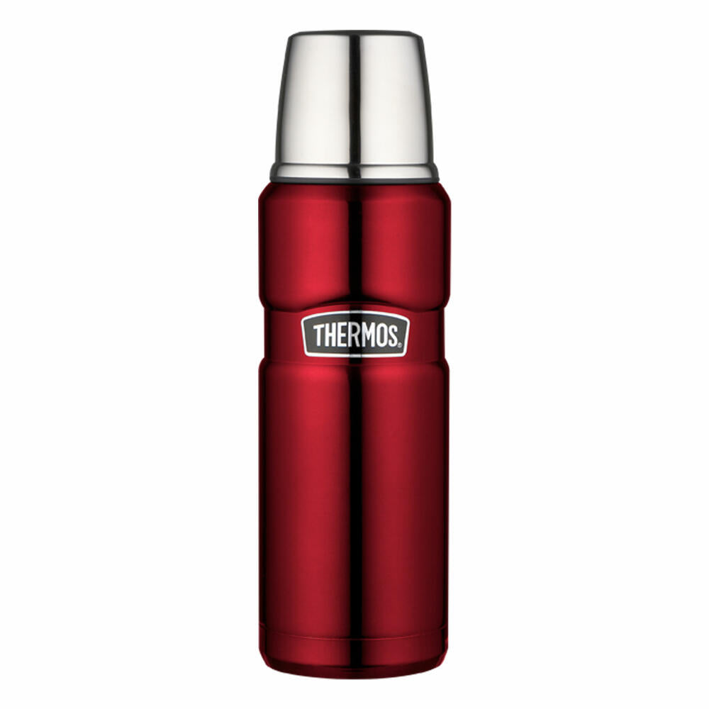 Thermos Isolierflasche Stainless King, Isolier Kaffee Flasche, Thermosflasche, Edelstahl mattiert, Cranberry, 470 ml, 4003248047