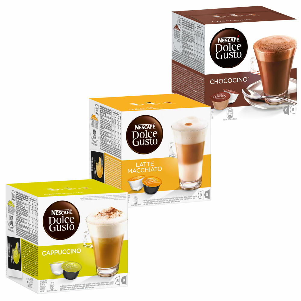 Nescafé Dolce Gusto Cream Collection Kaffee, Kaffeekapsel, 3 Sorten, 48 Kapseln (24 Portionen)