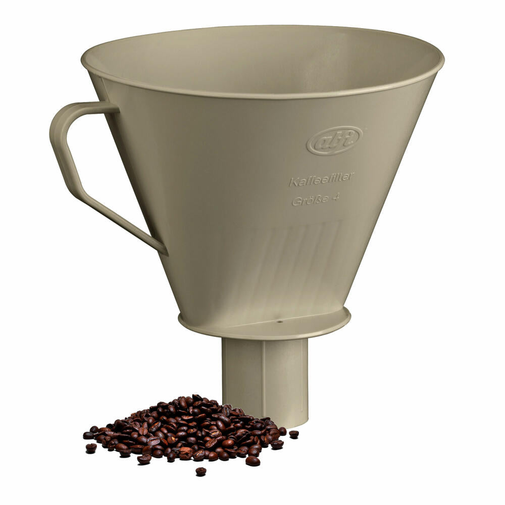 alfi Kaffeefilter AROMA PLUS, Kaffee Filter, Handfilter, Filtereinsatz, Größe 4, Oatmeal Beige, 0099321000