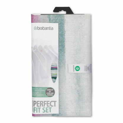 Brabantia cotton cover with 4mm foam and felt, ironing board cover, Morning Breeze, 135 x 45 cm, 119101