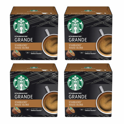 Nescafé Dolce Gusto Starbucks House Blend Grande 4er Set, Kaffee, Röstkaffee, Kaffeekapseln, 4 x 12 Kapseln