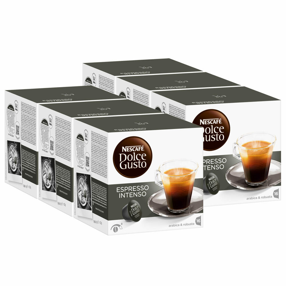 Nescafé Dolce Gusto Espresso Intenso,Stark, Kaffee, Kaffeekapsel, 6 x 16 Kapseln