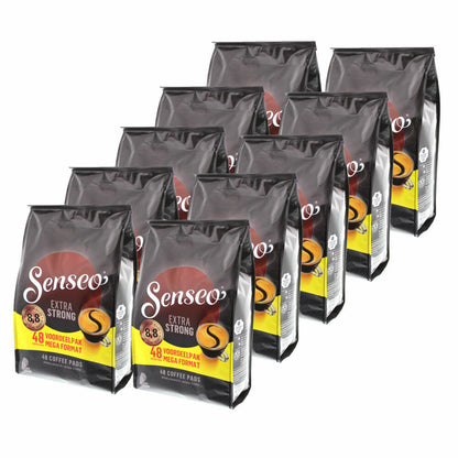 Senseo Coffee Pads Extra Strong / Extra Strong, Intense and Full-Bodied Taste, Coffee for Coffee Pad Machines, 480 Pads