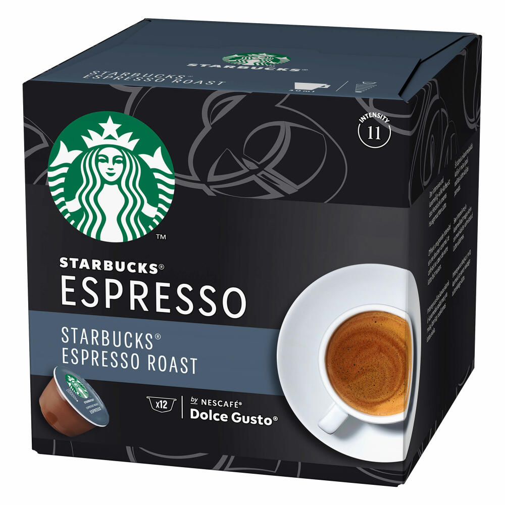 Nescafé Dolce Gusto Starbucks Espresso Roast Espresso, Kaffee, Röstkaffee, Kaffeekapseln, 12 Kapseln