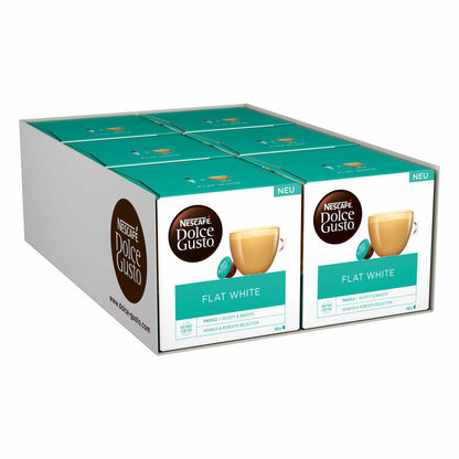 Nescafé Dolce Gusto Flat White, Milchkaffee, Milch Kaffee, Kaffeekapsel, 96 Kapseln