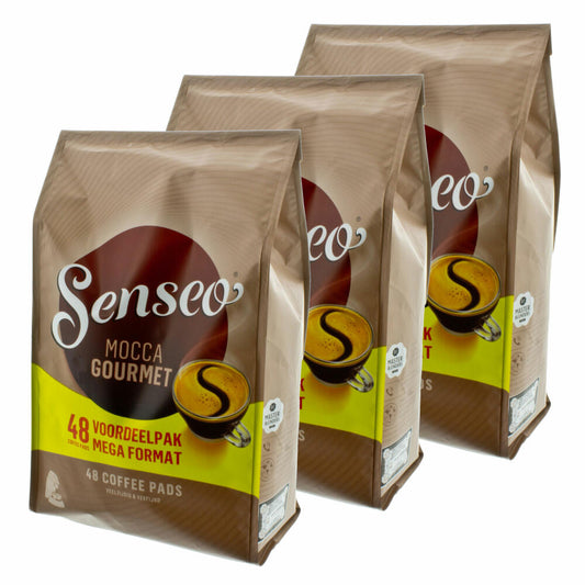 Senseo Coffee Pads Mocca Gourmet, Fresh &amp; Intensive, Coffee for Coffee Pad Machines, 144 Pads