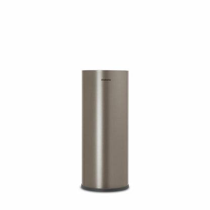 Brabantia Toilettenrollen-Spender ReNew, Stahl, Kunststoff, Platinum, für 3 Rollen, 280542