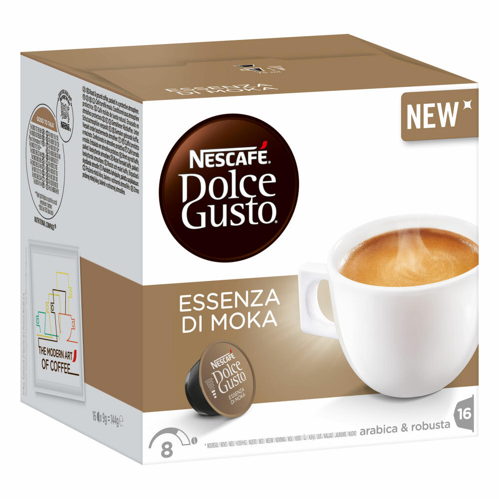 Nescafé Dolce Gusto Essenza di Moka, Kaffee, Cafe, Kaffeekapsel, 48 Kapsel