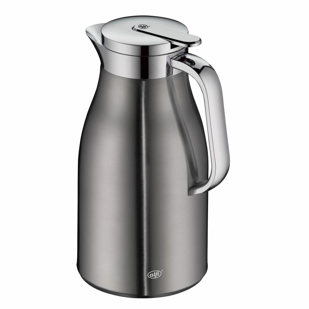 Alfi Skyline vacuum flask, thermos flask, stainless steel, cool grey matt, 1 L, 1321234100