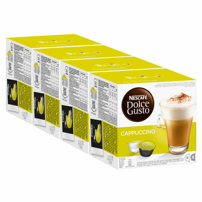 Nescafé Dolce Gusto Cappuccino, Coffee, Coffee Capsule, Pack of 4, 4 x 16 Capsules (32 Servings)