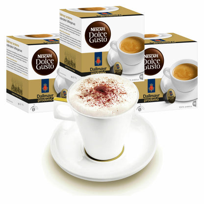 Nescafé DOLCE GUSTO Tassen Geschenkset, 3 Packungen mit Becher Dallmayr prodomo, Kaffee, Kaffeekapsel, Kapseln