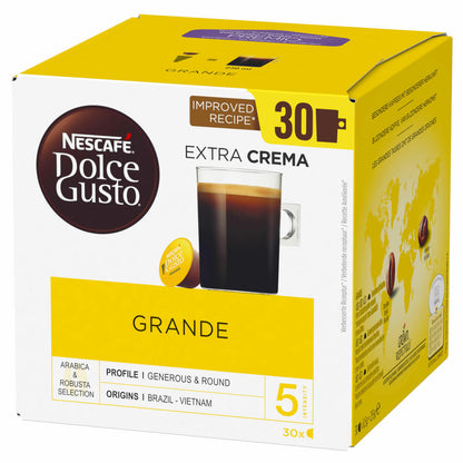 Nescafé Dolce Gusto Grande Vorratsbox, Kaffee, mit Crema, Kaffeekapseln, 30 Kapseln