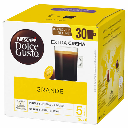 Nescafé Dolce Gusto Grande storage box, coffee, with crema, coffee capsules, 30 capsules