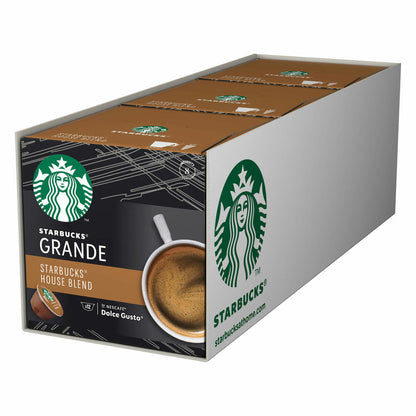 Nescafé Dolce Gusto Starbucks House Blend Grande Set of 3, Coffee, Roasted Coffee, Coffee Capsules, 3 x 12 Capsules