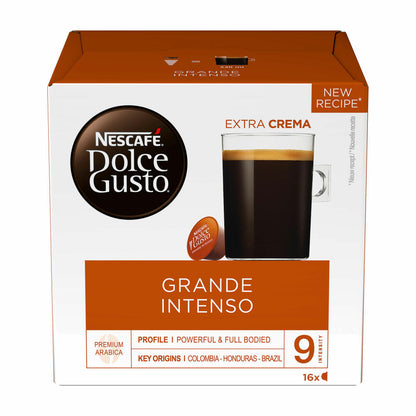 Nescafé DOLCE GUSTO Tassen Geschenkset, 3 Packungen mit Becher Caffè Grande Intenso, Stark, Kaffee, Kaffeekapsel, Kapseln