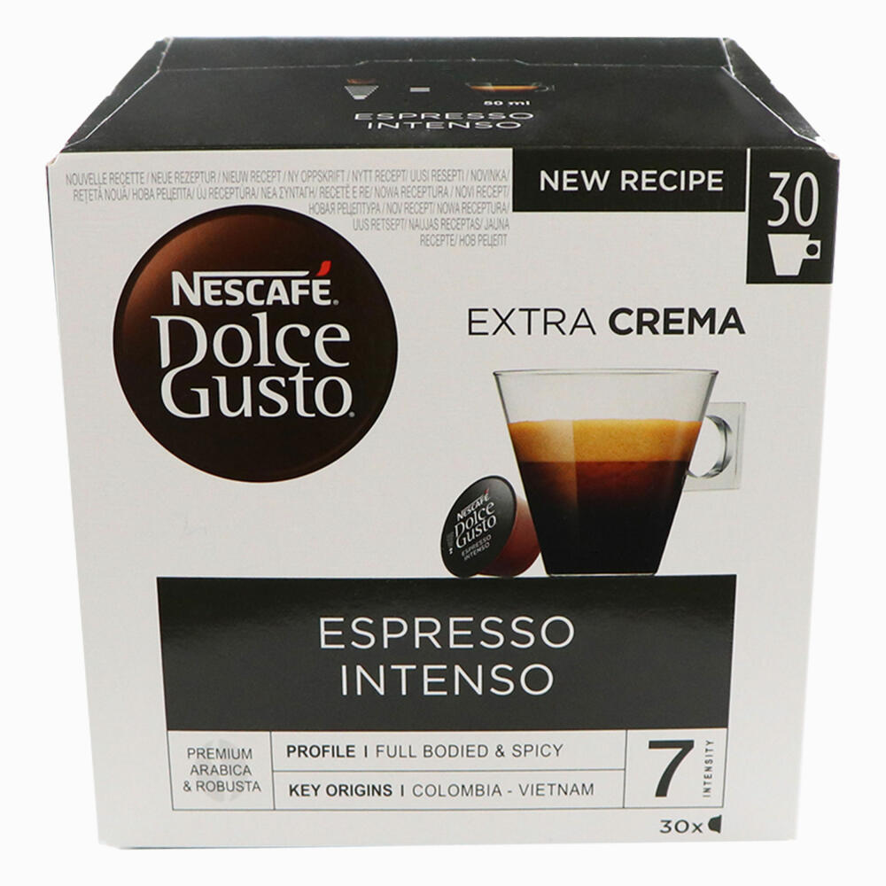 Nescafé Dolce Gusto Espresso Intenso storage box, coffee, coffee capsules, 30 capsules