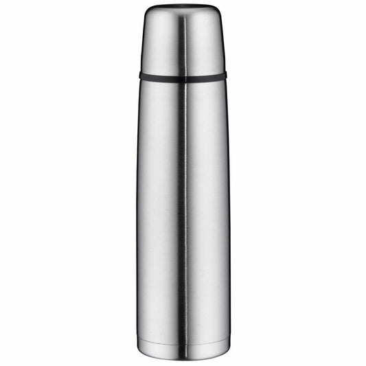 alfi insulated bottle ISOTHERM PERFECT screw cap, insulated bottle, thermos flask, bottle, stainless steel, Stainless Steel Mat, 1 L, 5107205100