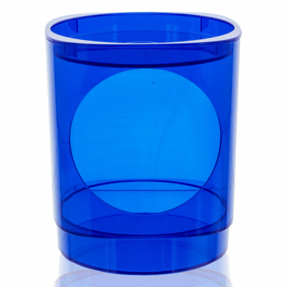 Nescafé Dolce Gusto capsule holder Cuba, suitable for Café Royal capsules, coffee capsule holder, holder for 36 capsules, coffee capsule, acrylic glass, blue, Ø 15 cm