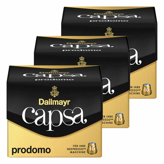 Dallmayr Capsa Prodomo, Nespresso Compatible Capsule, Coffee Capsule, Arabica Roasted Coffee, Coffee, 30 Capsules