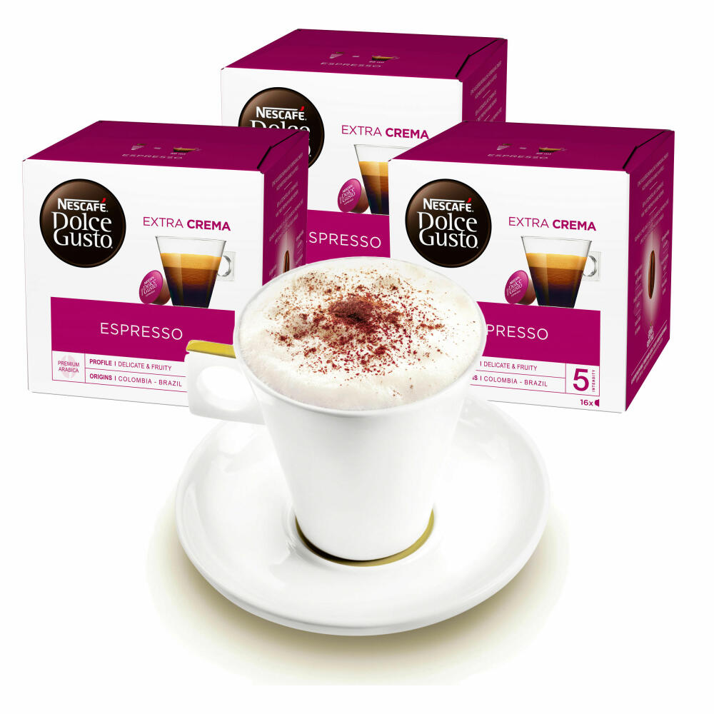 Nescafé DOLCE GUSTO Cups Gift Set, 3 Packs with Cup Espresso, Coffee, Coffee Capsule, Capsules