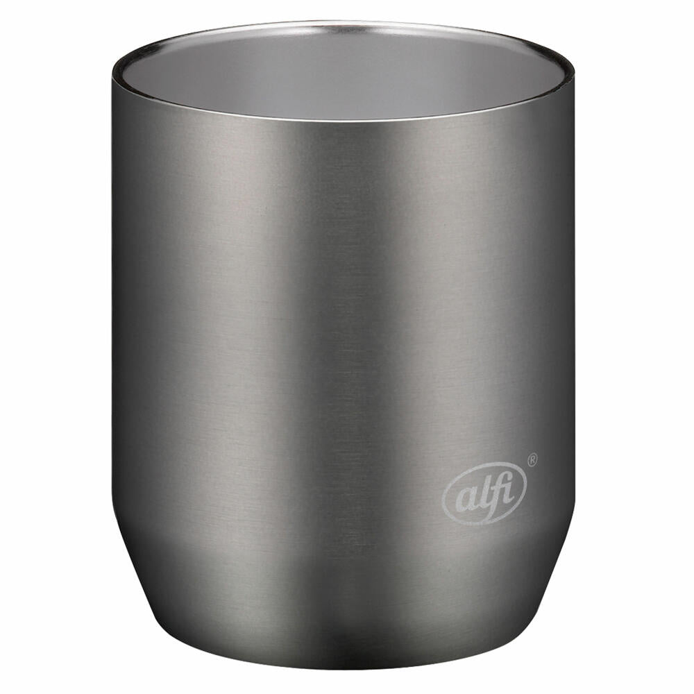 Alfi Isolierbecher City Drinking Cup, Kaffeebecher, Edelstahl, Cool Grey Matt, 280 ml, 5567234028