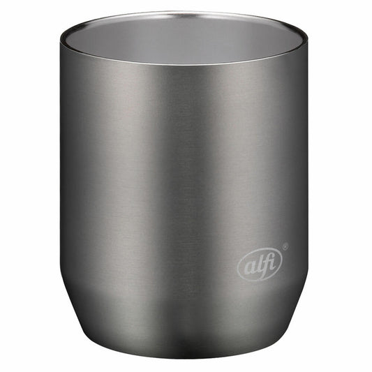 Alfi Isolierbecher City Drinking Cup, Kaffeebecher, Edelstahl, Cool Grey Matt, 280 ml, 5567234028