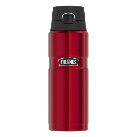 Thermos insulated bottle Stainless King, drinking bottle, stainless steel, cranberry red polished, 700 ml, 4010248070