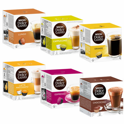 Nescafé Dolce Gusto All in One Set, Kaffee, Kaffekapsel, 96 Kapseln, freie Auswahl