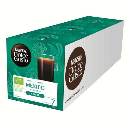 Nescafé Dolce Gusto Absolute Origin Mexico Chiapas Grande, Coffee Capsule, Coffee Capsule, Roasted Coffee, Organic, 36 Capsules