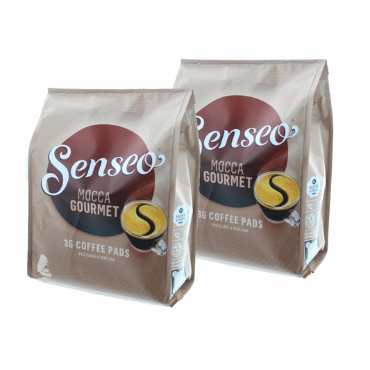 Senseo Coffee Pads Mocca Gourmet, Fresh &amp; Intensive, Coffee for Coffee Pad Machines, 72 Pads