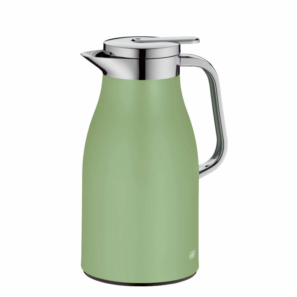 Alfi Skyline vacuum flask, thermos flask, stainless steel, Celadon Green Matt, 1 L, 1321351100