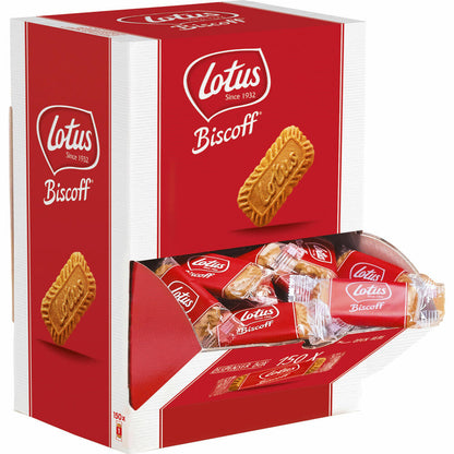 Lotus Biscoff, Karamellkekse, Karamell Kekse, Karamellgebäck, Gebäck, 150 Stück, einzeln verpackt