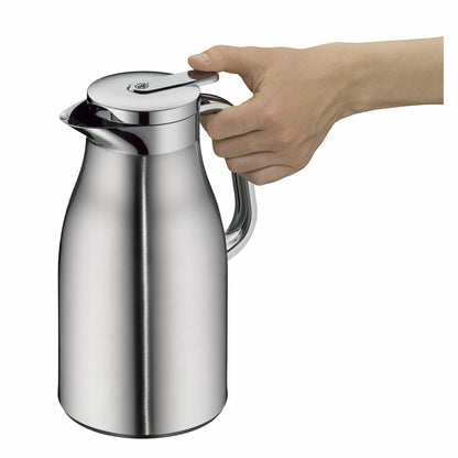 Alfi Skyline Thermos Jug, Stainless Steel, Matt Stainless Steel, 1 L, 1322205100