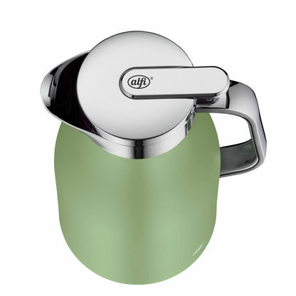 Alfi Skyline vacuum flask, thermos flask, stainless steel, Celadon Green Matt, 1 L, 1321351100