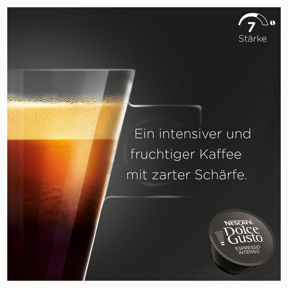 Nescafé Dolce Gusto Espresso Intenso Vorratsbox, Kaffee, Kaffeekapseln, 30 Kapseln