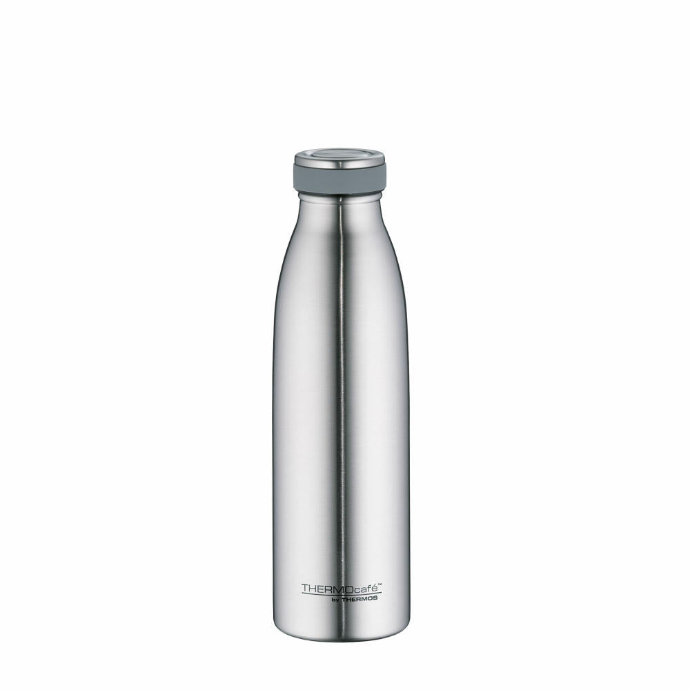 THERMOS ThermoCafé Thermos bottle TC Bottle, drinking bottle, insulated bottle, matt stainless steel 0.5 L, 4067.205.050