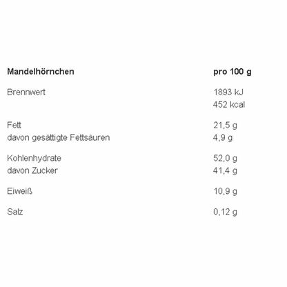 Lambertz Mandelhörnchen, Mandel Hörnchen, Gebäck, Marzipan, Marzipangebäck, 175 g