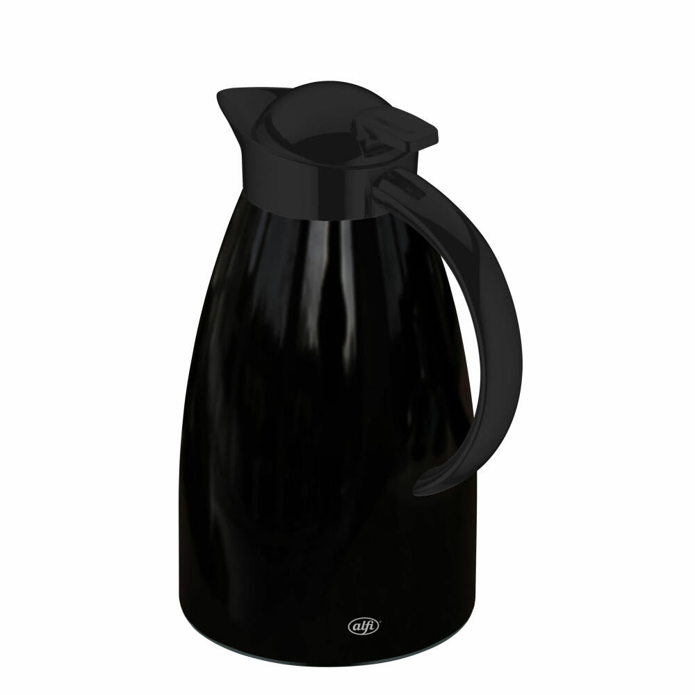 alfi Isolierkanne SIGNO ONE, Isokanne, Kanne, Kaffeekanne, Edelstahl, Velvet Black Polished, 1 L, 1423232100