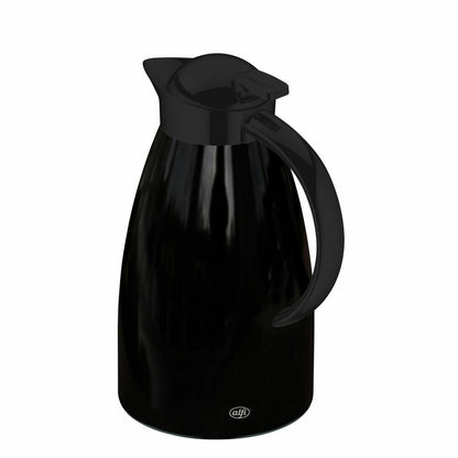 alfi Isolierkanne SIGNO ONE, Isokanne, Kanne, Kaffeekanne, Edelstahl, Velvet Black Polished, 1 L, 1423232100