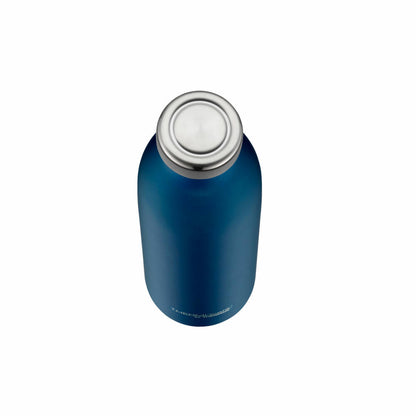 THERMOS ThermoCafé Thermos Bottle TC Bottle, Drinking Bottle, Iso Bottle, Stainless Steel Matt, Sapphire Blue, 0.75 L, 4067.259.075