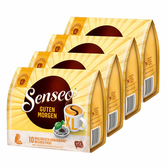 Senseo Coffee Pads Good Morning XL, Strong &amp; Intense, Coffee Pads, Pack of 4, á 125 g