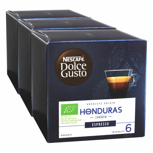 Nescafé Dolce Gusto Absolute Origin Honduras Corquin Espresso, Kaffee Kapsel, Kaffeekapsel, Röstkaffee, Bio, 36 Kapseln