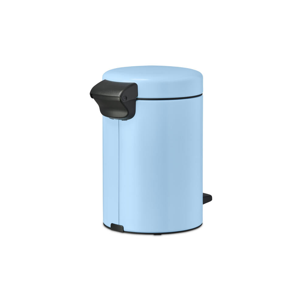 Brabantia NewIcon Pedal Bin, Trash can, Waste bin, Steel, Dreamy Blue, 3 L, 202582