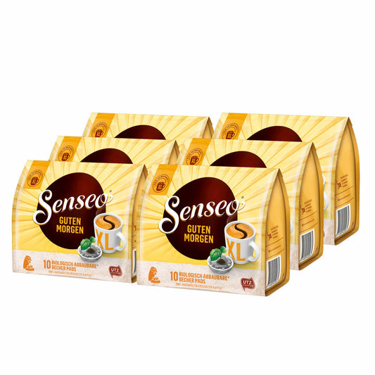 Senseo Coffee Pads Good Morning XL, Strong &amp; Intense, Coffee Pads, Pack of 6, á 125 g