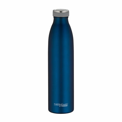 THERMOS ThermoCafé Thermos Bottle TC Bottle, Drinking Bottle, Iso Bottle, Stainless Steel Matt, Sapphire Blue, 0.75 L, 4067.259.075