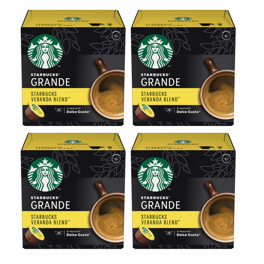 Nescafé Dolce Gusto Starbucks Veranda Blend Grande 4er Set, Kaffee, Kaffeekapseln, Röstkaffee, 4 x 12 Kapseln