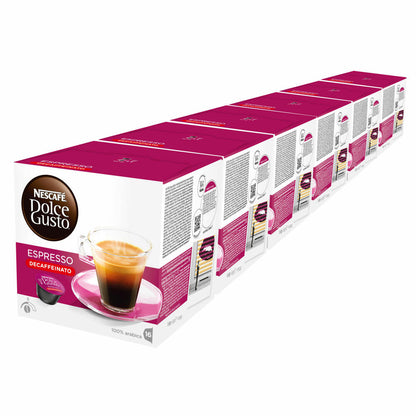 Nescafé Dolce Gusto Espresso Decaffeinato Decaffeinated Coffee Coffee Capsule 6 Pack 6 x 16 Capsules