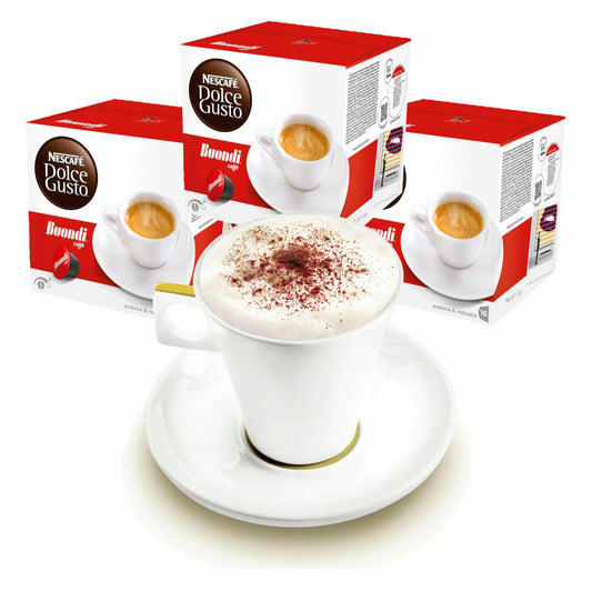 Nescafé DOLCE GUSTO Tassen Geschenkset, 3 Packungen mit Becher Espresso Buondi, Bondi, Kaffee, Kaffeekapsel, Kapseln