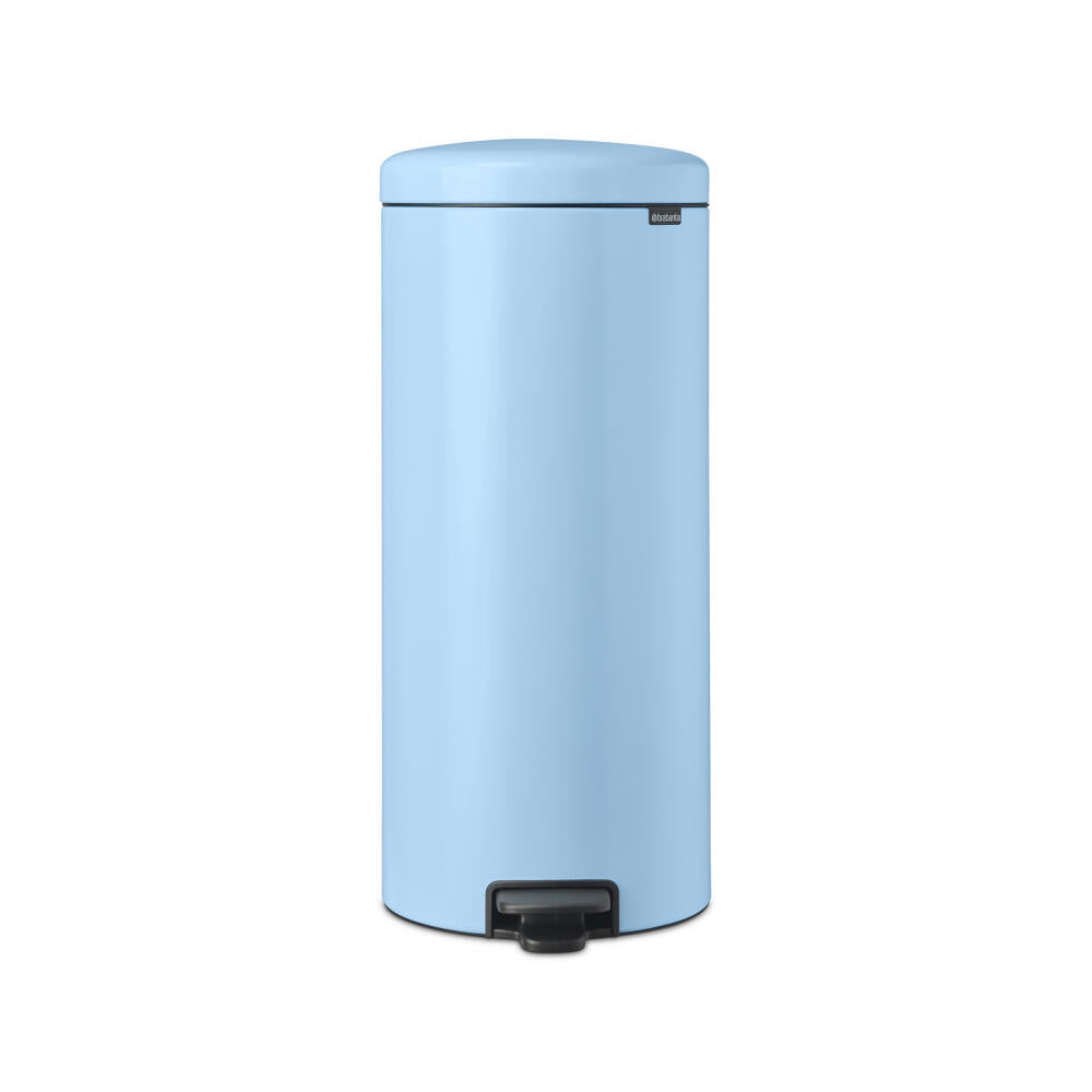 Brabantia NewIcon Treteimer, Mülleimer, Abfalleimer, Stahl, Dreamy Blue, 30 L, 202667