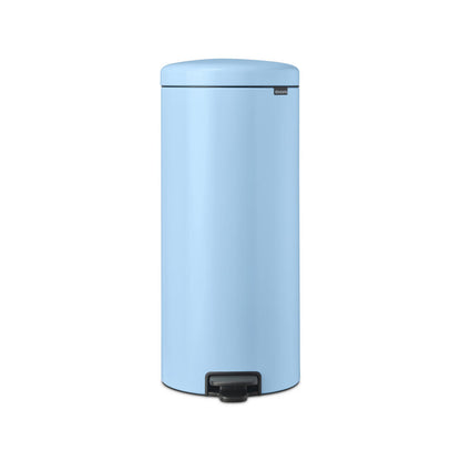 Brabantia NewIcon Treteimer, Mülleimer, Abfalleimer, Stahl, Dreamy Blue, 30 L, 202667